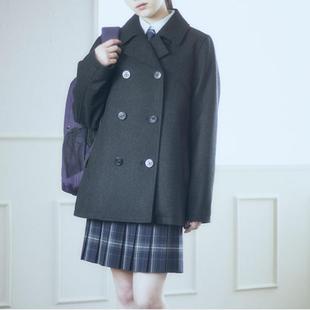 JK�Ʒ��ﶬ�p�ſ�ë�ش���Ů�ձ���ُͬ�� Pea coat���A��F؛