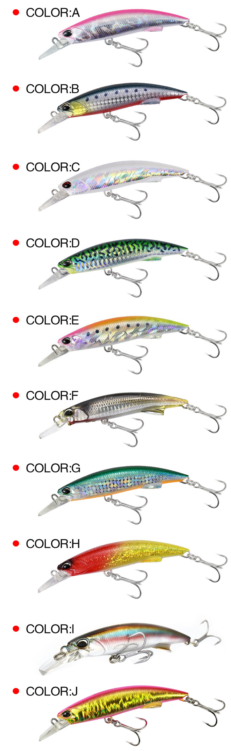 Sinking Minnow Fishing Lures 90mm 8g Hard Plastic Baits Fresh Water Bass Swimbait Tackle Gear