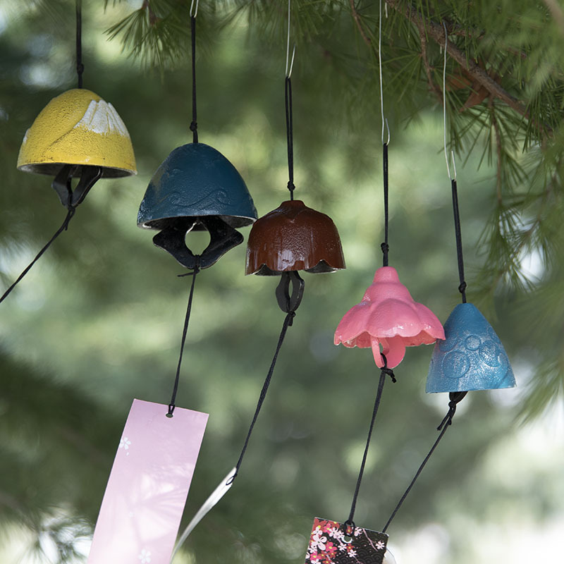 Chinese Japanese Style Cast Iron Wind Chime Metal Vintage And Scenic Area Balcony Outdoor Courtyard Camping Hanging_voghion.com