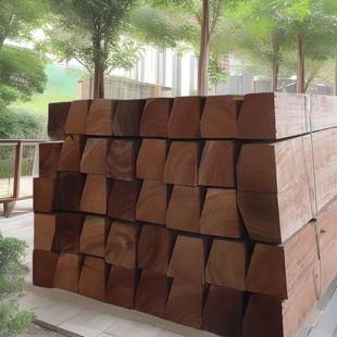 Outdoor High-End Anti-Corrosion Wood Wood Profiles Large Square Wood Manufacturers Wholesale Outdoor Wood Rectangular Solid Wood