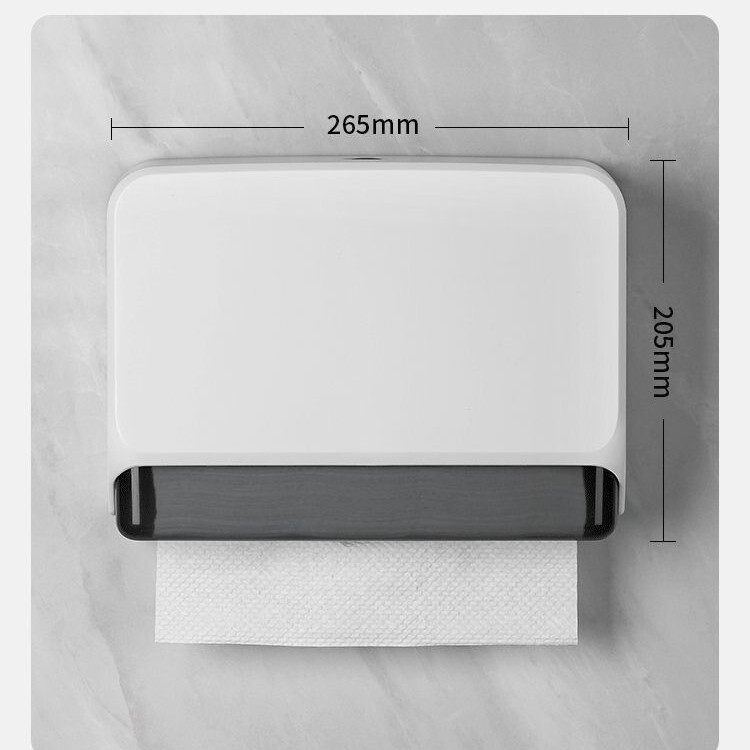 パンチフリーホテルハンドタオルボックス壁掛けバスルームプラスチックペーパータオルボックスハンドドライタオルボックス防水|undefined