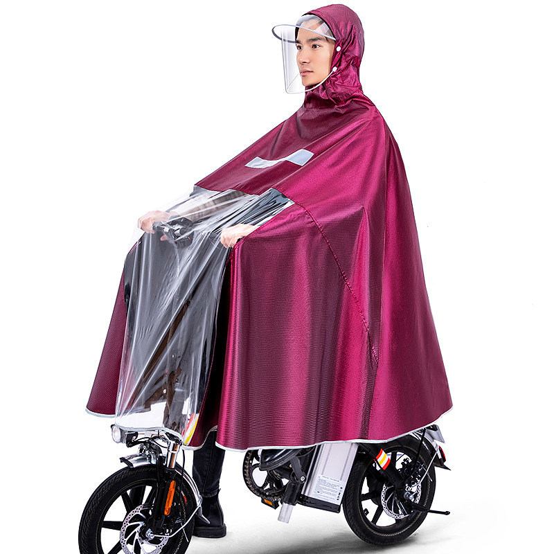 Conductor de conducción montando impermeable especial plegable auto-conducción coche eléctrico extra grande de los hombres y mujeres largo cuerpo completo poncho impermeable