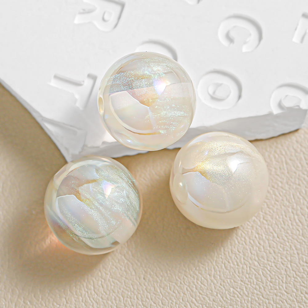 [20 - 30 paquetes] polvo interstellar pastel esferas de cuentas diy cadenas de llaveras de teléfonos móviles granel de cuentas