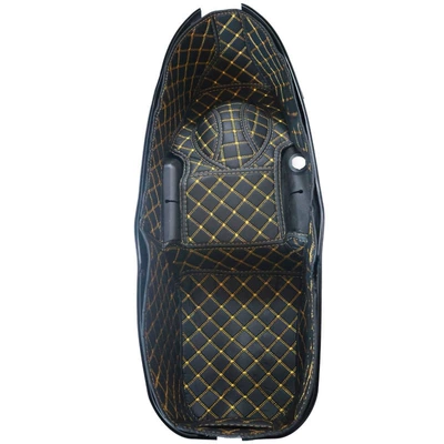 Applicable to 24 Les 368G Bucket Seat Bucket Pad Lining Protective Pad Inner Pad Storage Box Modification Accessories (Motosiklet ləvazimatları və aksesuarları) - shengshi-368g-black-gold