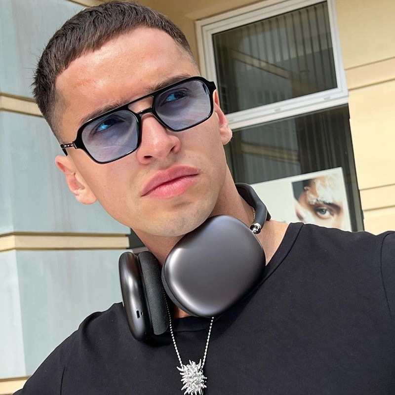 45g Weight Full Frame Glasses Structure Sunglasses Classification Ac, UV400 Protection Lens Material Square Glasses Style Daily Occasion Solid Color Pattern Unisex Gender Casual, Retro Style Casual Retro Solid Color Ac UV400 Protection Square Full Frame Men's Sunglasses 4