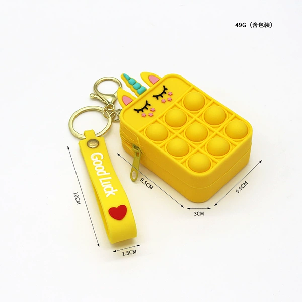 Small yellow key bag