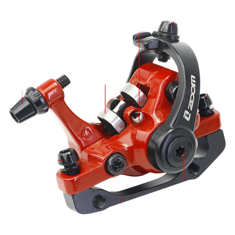 Freno de Disco de Doble Acción ZOOM para Bicicleta Eléctrica de Montaña, Freno de Disco de Cable DB680, Pinza de Freno de Doble Acción y Doble Ajuste