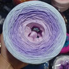 纯棉线蛋糕团毛线段染丝光棉长段染渐变色夏季钩针线宝宝