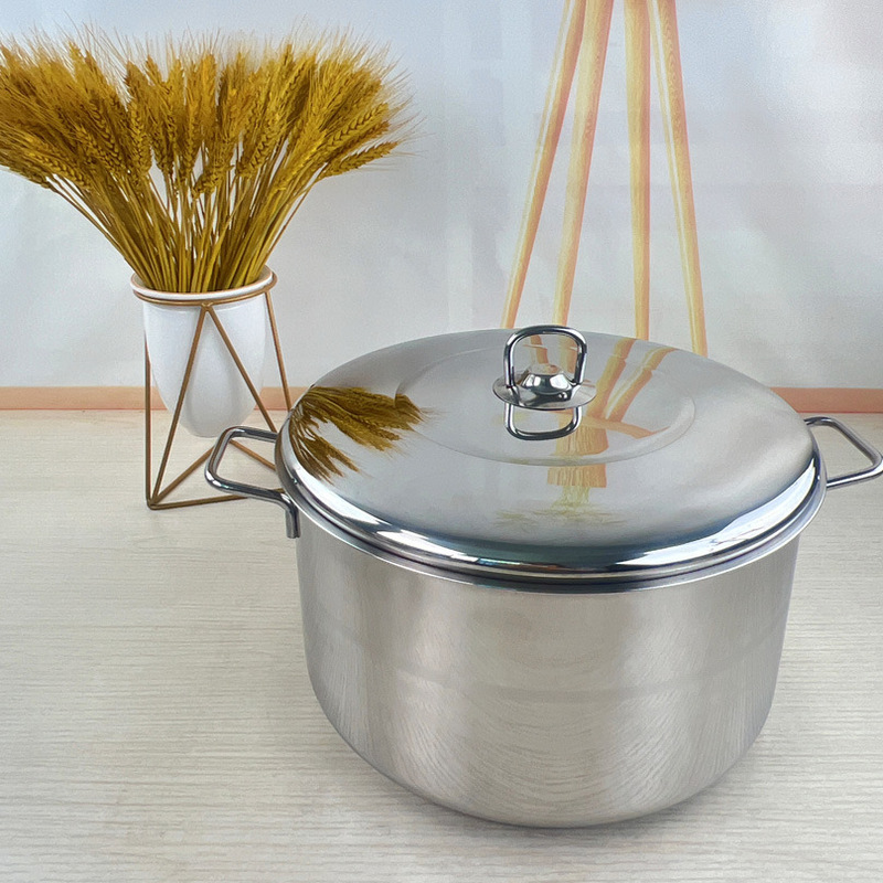 ステンレススープ鍋セット鍋クロスボーダー家庭用両耳厚手のプレゼント鍋セットPot casserole|undefined