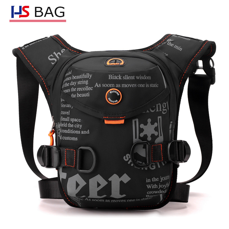 New Men's and Women's Camouflage Leg Bag, Water-Repellent Oxford Cloth Shoulder Crossbody Bag, Outdoor Leisure Trendy Bag, Multi-Functional Waist Bag