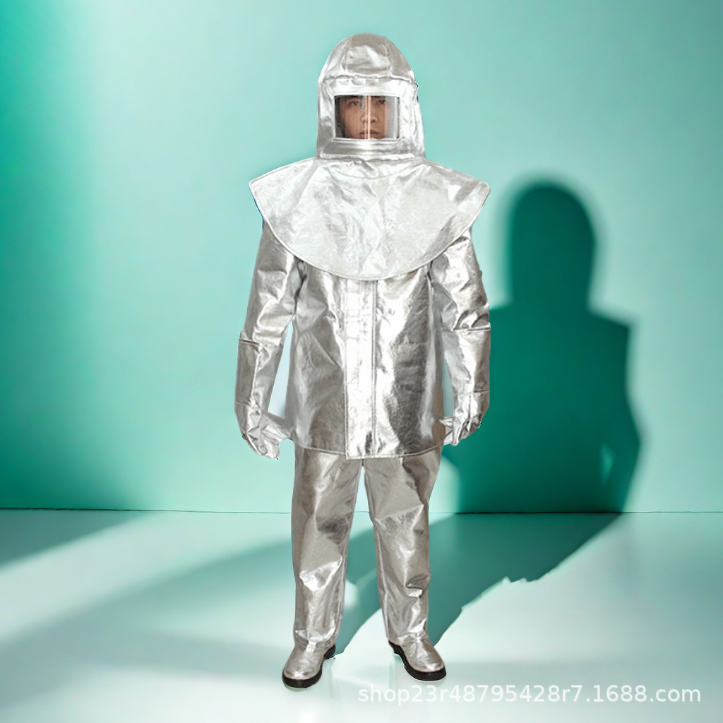 安百利ABL-F011凯夫拉镀铝耐高温隔热服1000度冶金铸造厂芳纶镀铝