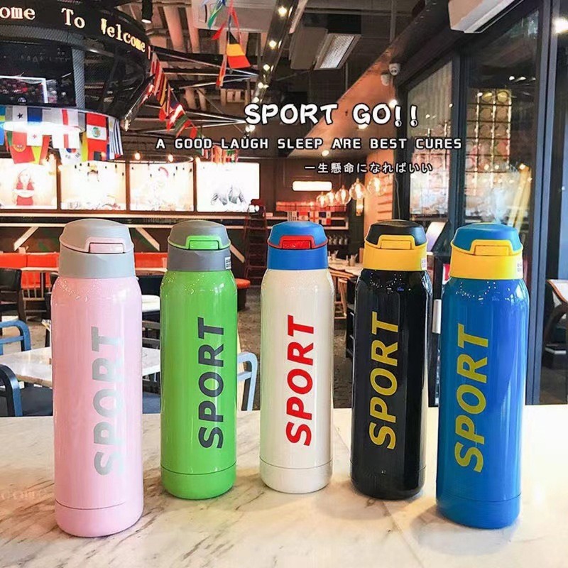 真空ストローステンレス保温カップ創意運動カモ口壺携帯弾蓋ビジネス広告ギフトカップ|undefined