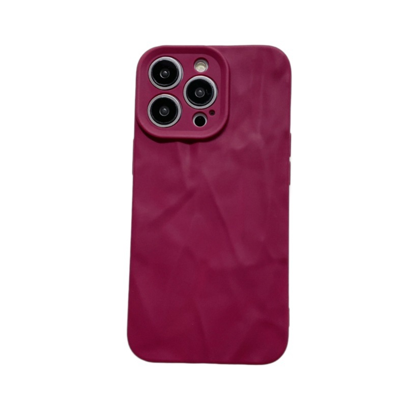 高級感のあるiPhone17/14promax用スマホケース、13/11用マット加工しわ加工、12用ソフトケース、落下防止16|undefined