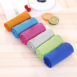 Summer Cold-Feeling Towel Cross-Border Sports Towel Sweat-Absorbent Ice Silk Towel Ice-Feeling Ice Towel Fitness Towel Wholesale
