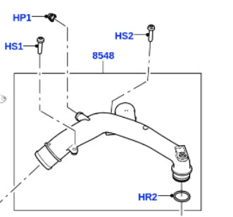 Lr090630 Lr 4649.6kg Pack Aluminum Water Pipe Suitable for Land Rover Range Rover Rr13Rs14 Discovery (automobile water pipe) - lr090630-aluminum