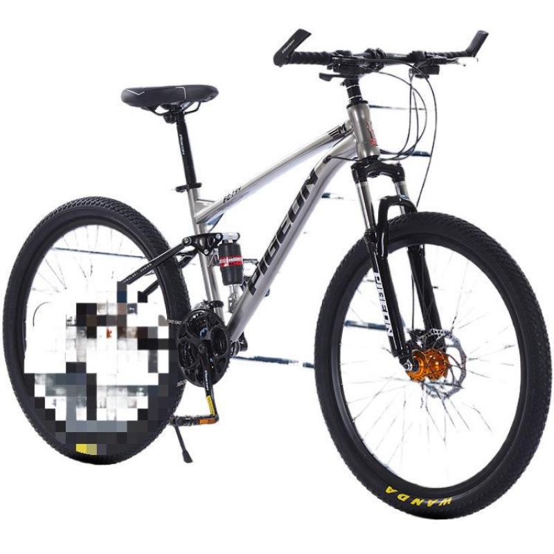 2024 Bicicleta de montaña de cola suave Bicicleta de amortiguación doble para hombre de velocidad variable
