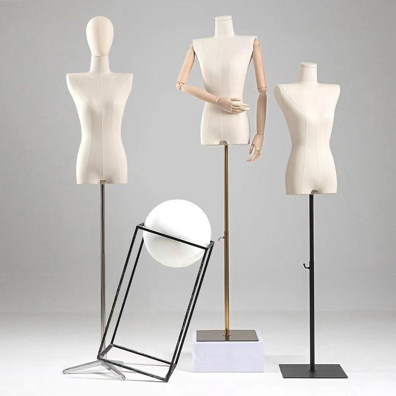 Modelo de busto femenino accesorios hombros planos estante de ropa de estilo coreano estante de ventana maniquí estante de exhibición de cuerpo humano