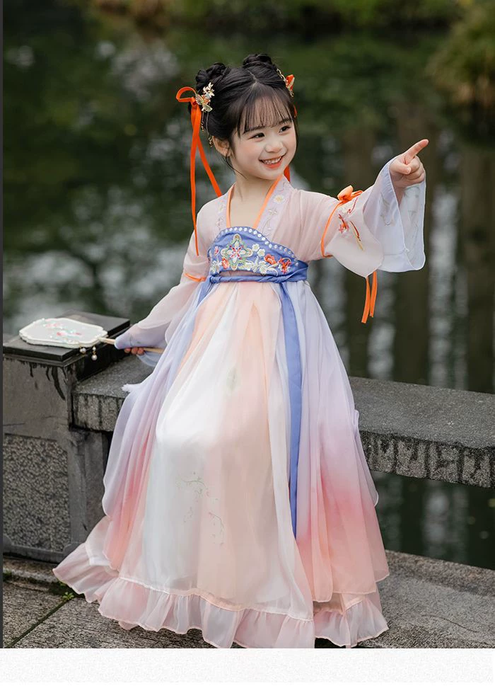 Hanfu, children's suit, dress, Chinese style, western style