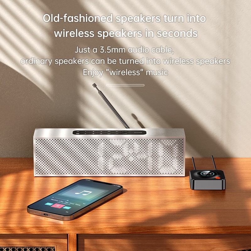 C 52 bluetooth 5.1オーディオ受信機NFC車載bluetoothアダプタRCAは通話tfカードMP3再生をサポートしています|undefined