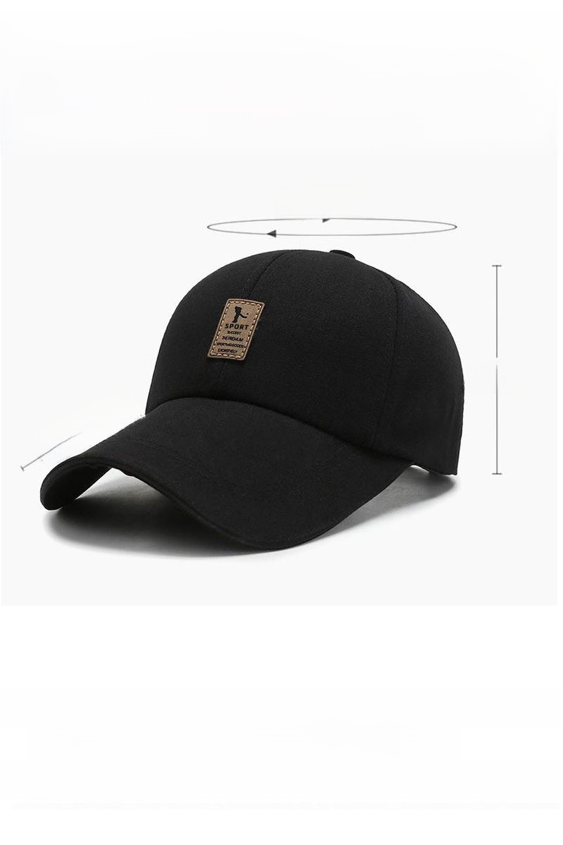 Baseball Cap For Men Autumn And Winter Warm Canvas Sunshade Hat_voghion.com