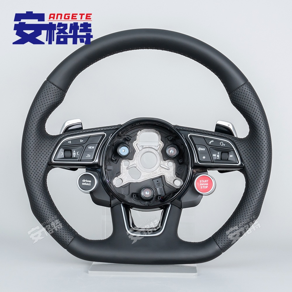Suitable for Old Audi B8.5/B9/A3A4/S4 A5/New Full Leather Steering Wheel Replacement Accessories