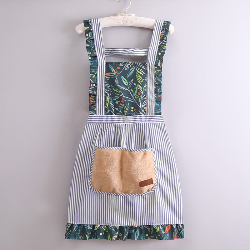 新型夏の韓国版ファッション油汚れ防止耐摩耗性家庭用キッチン作業服料理ウエスト女性レースプリンセススカート|undefined