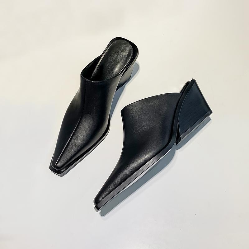 Women's slippers square toe