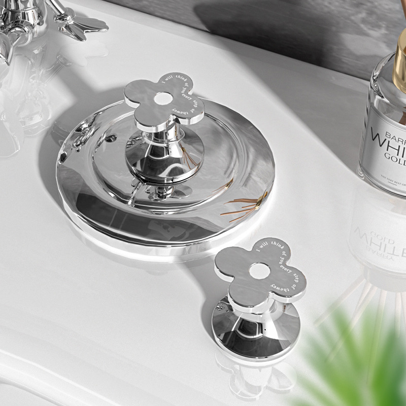 Flor de lujo ligero prensa de inodoro tanque de agua de inodoro especial Botón de interruptor tapa de botón de inodoro universal para manicura