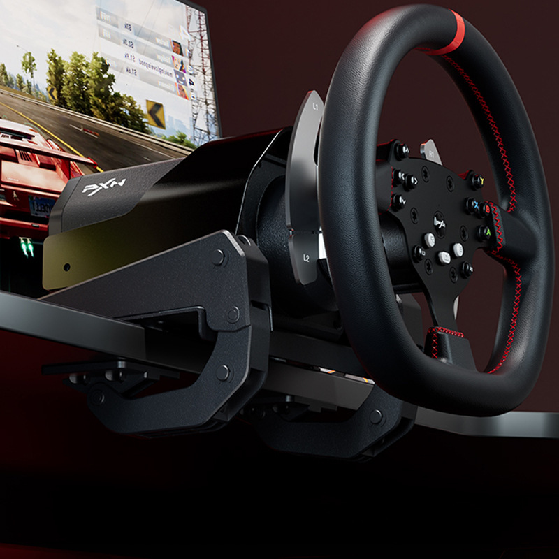 Laishida 900 grados V9 juego de carreras de volante compatible con PS4 interruptor máquina de juego Simulador de coche