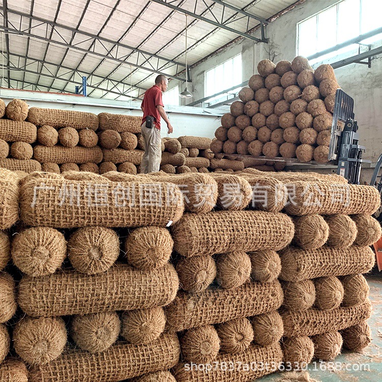 河道护坡水生态冶理生物浮岛水生植物景观生态棒椰棕纤维植物棍