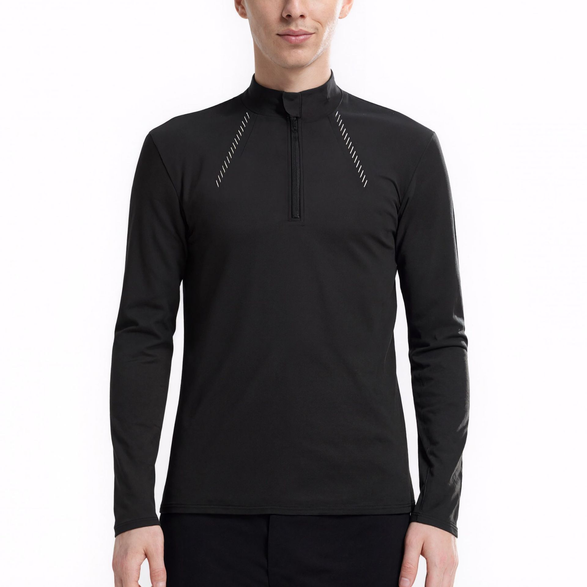 Dijia protector solar medio cremallera rápida ropa de secado camiseta deportiva al aire libre hombre moda entrenamiento de bicicleta correr ropa de fitness