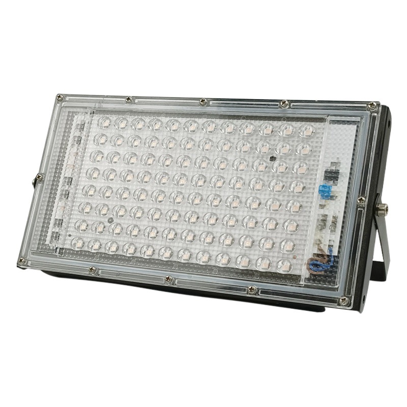 Luz de inundación del LED al aire libre impermeable Luz de inundación RGB césped reflector iluminación al aire libre transfronteriza 220V luz decorativa