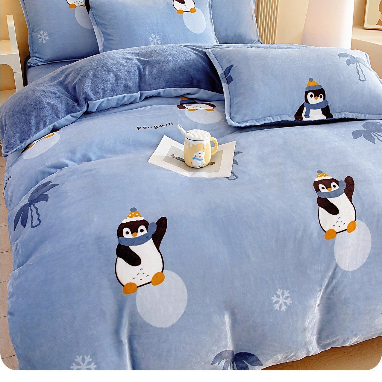 Invierno cálido leche edredón doble cara más veludo de coral veludo edredón doméstico 150x200x230 una persona