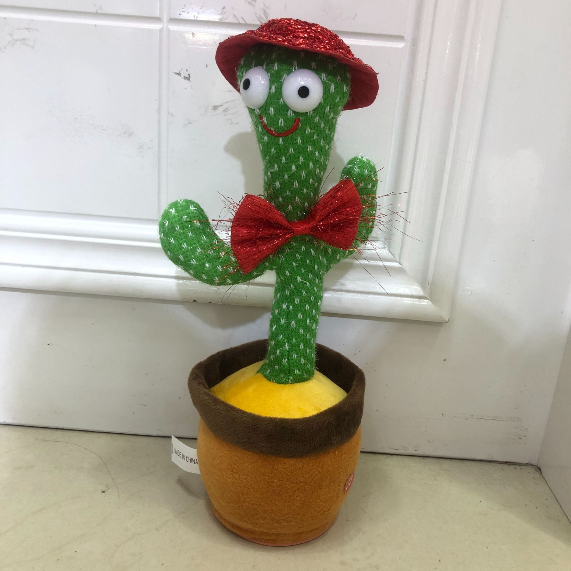Cactus de baile transfronterizo encantador, flores de charla, ruido de ruido, juguetes de peluche eléctricos para aprender a hablar, cantar y bailar.