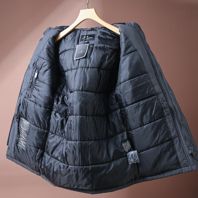 Parka d'hiver à capuche pour homme - Coupe-vent et imperméable, veste matelassée épaisse et chaude avec doublure polaire pour sports de plein air (vert armée)_voghion.com