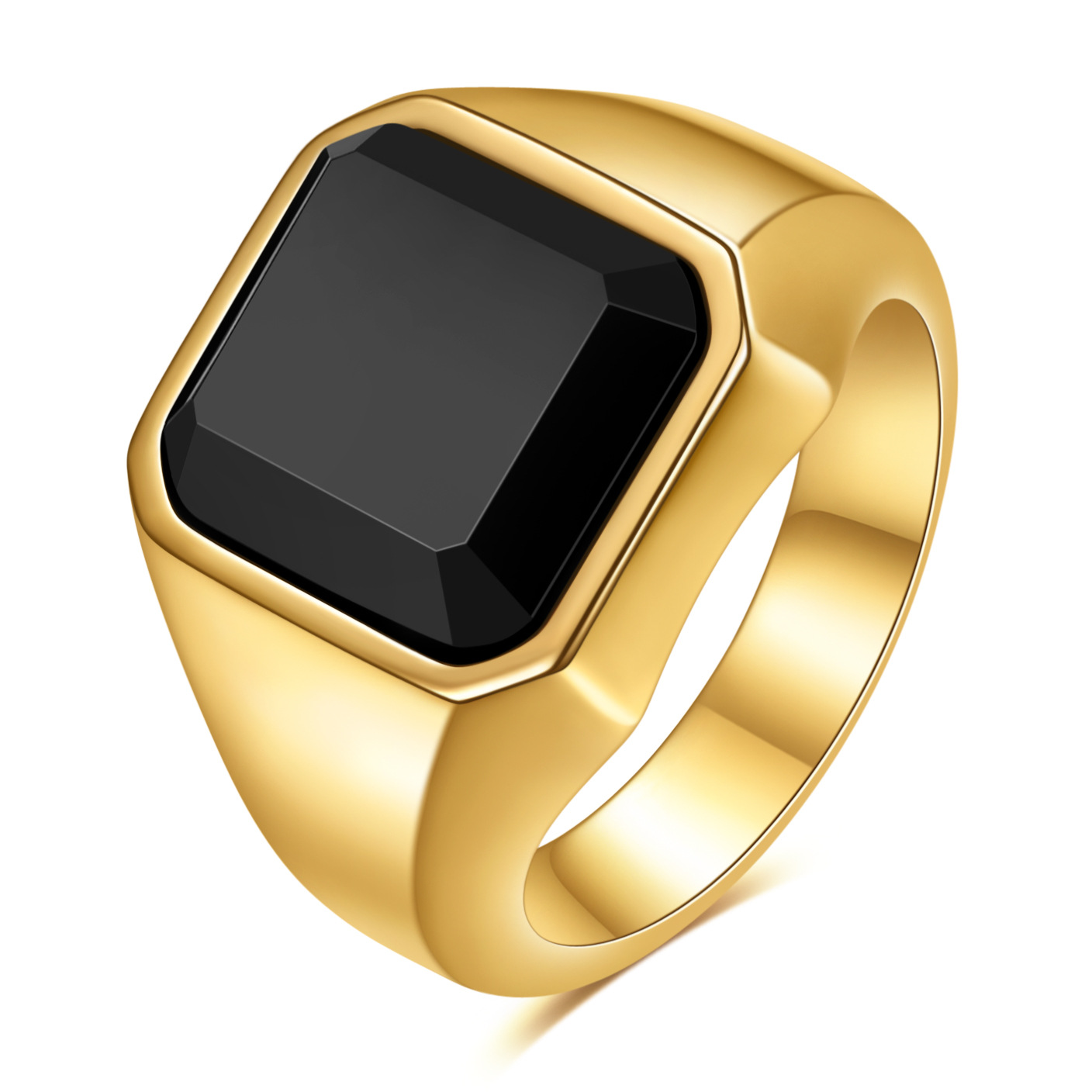 Rings Classification Wholesale Jewelry Retro Geometric Titanium Steel Rings