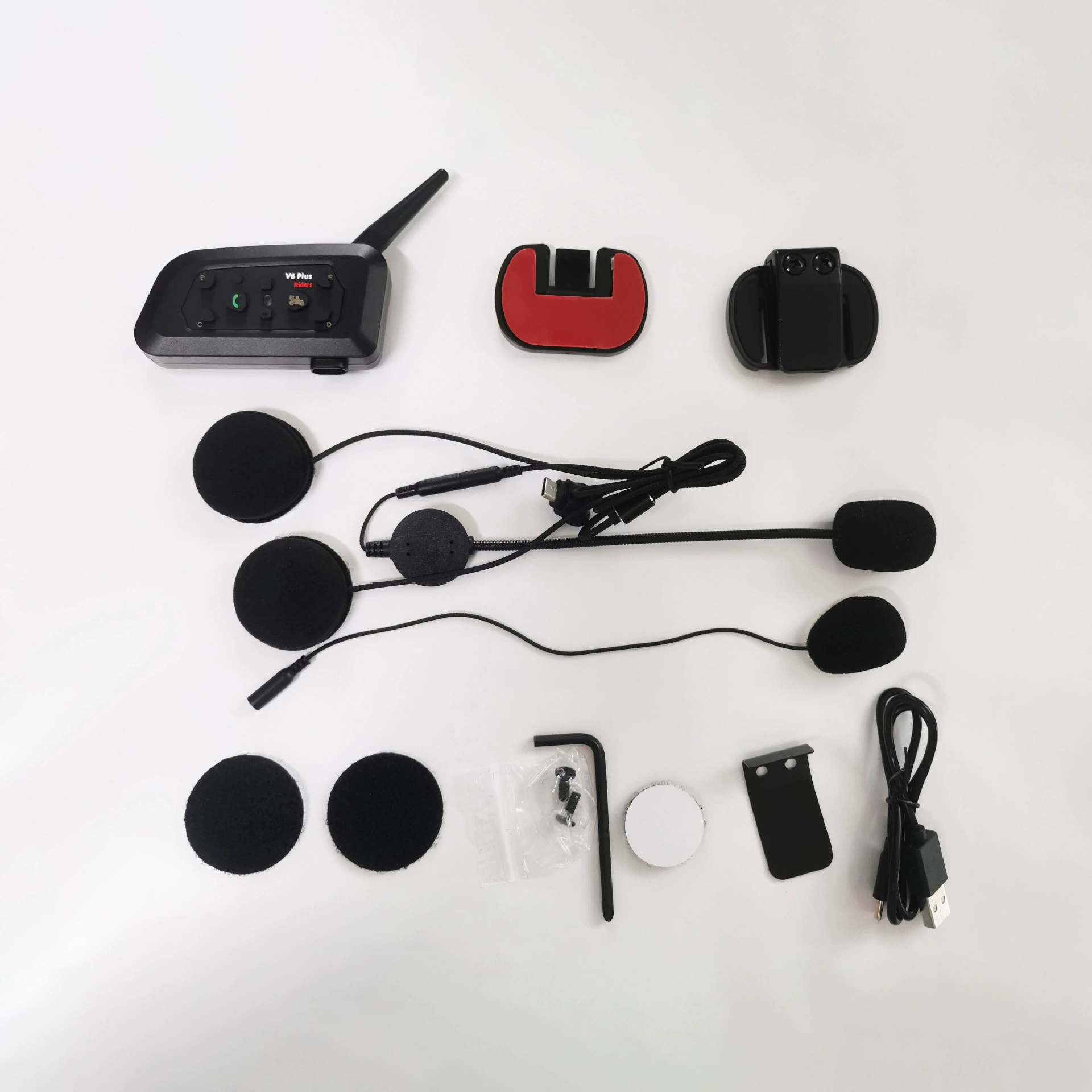Мотоциклетный шлем Bluetooth-интерком V6 Pro полно дуплекс всё в пять мотоциклетный Bluetooth-интерком V6 Pro