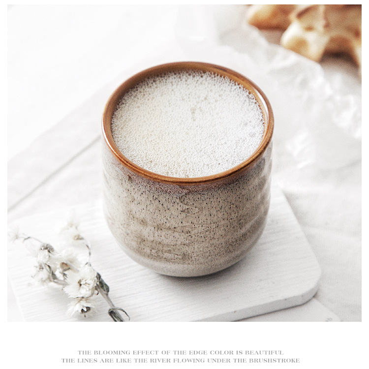 Transfronterizo retro creativo horno de cerámica doméstica comedor de tornillo kung fu taza de té taza de agua pequeño tazón de té comidas de estilo japonés
