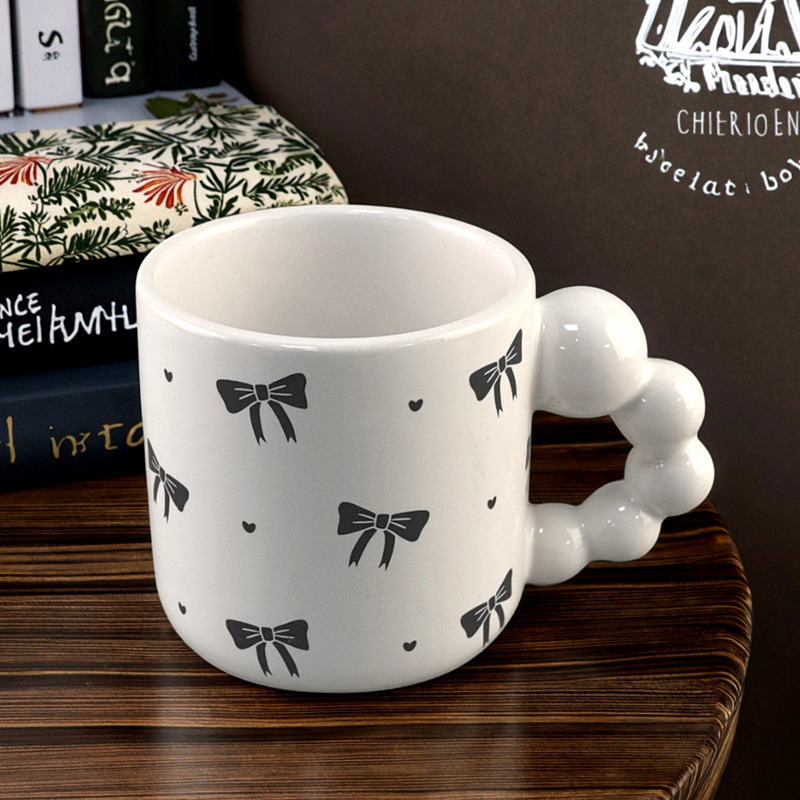 Taza de cerámica creativa personalizada inswind taza de desayuno arco patrón taza de café taza de agua de oficina taza de pareja