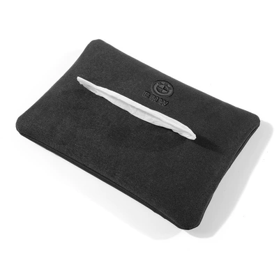 Suitable for BMW car tissue box 5 series 3 series 1 series 7 series 6GTX1iX3X4X5 car seat hanging paper box (Car tissue box/set) - 215m-long-15cm-wide-5cm-high-bmw-black-one