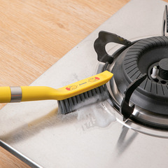 Floor brush, bathtub brush, bathroom brush, large and small, long handle, wash toilet tiles and gap cleaning brush