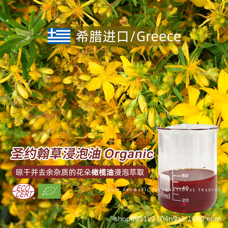 Greece Imported St. John Grass Soaking Oil Organic Quality 100ml Saint John Grass Flower Soaking Vegetable Oil