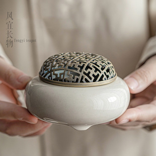 High-grade white porcelain incense burner sandalwood incense burner household ceramic incense seal set indoor incense burner tea ceremony