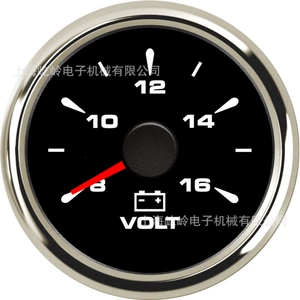 52mm Pointer Voltage Meter for Car and Boat Modification, Universal Instrument, 8-16V 18-32V, Multiple Backlight Options