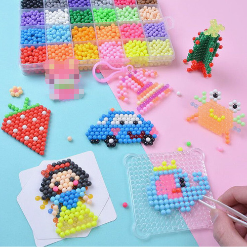 Magic water mist magic beads handmade diy boys water soluble beads creative early education puzzle children's educational toy set