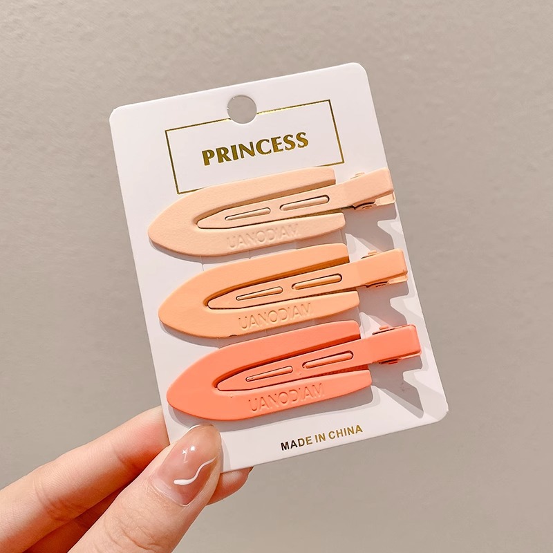 Clip de pelo de verano colorido lindo sin marcas clip de pelo de laterales mujeres frente clip de pelo de boca de pato clip de pelo de niños toque de pelo