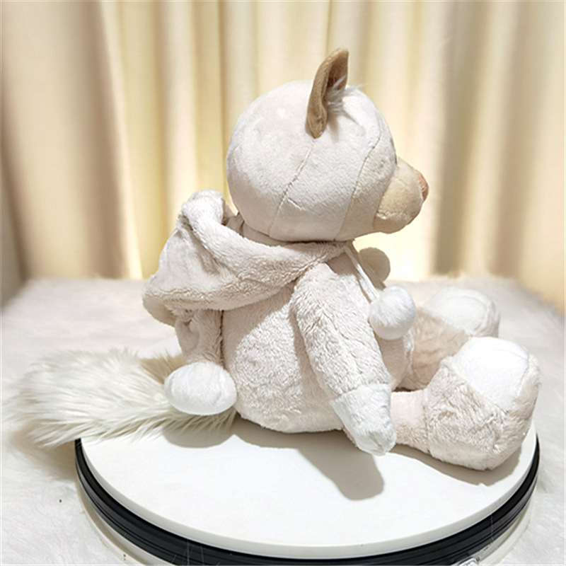 Nieve Castor gato muñeca Linda felpa juguete almohada muñeca de tela zorro pareja muñeca regalo de cumpleaños en stock al por mayor