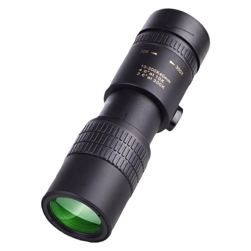 Monoculares de fabricantes transfronterizos 10-300×40 de aumento variable HD de mano para exteriores gafas telescópicas para conciertos