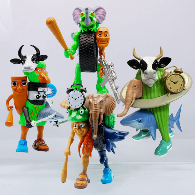 アメリカのaiAI外国人フィギュア山と海の古典モンスターおもちゃフュージョン神話上の獣フルセット子供のための本物の人形|undefined