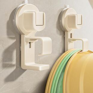 Suction Cup Basin Hook Bathroom Basin Storage Rack Toilet Hanging Basin Artifact Wall Hanging Fixed Storage